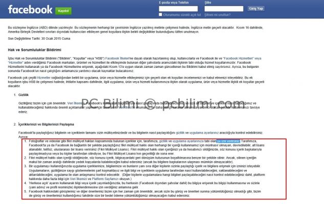 facebook-kurallar