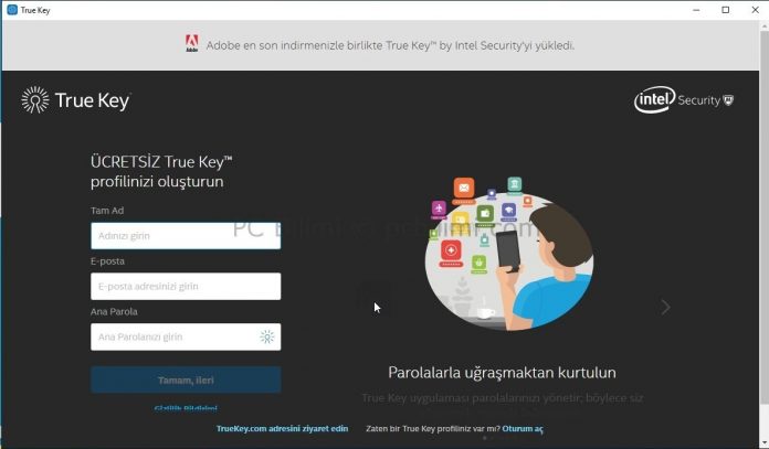 intel-true-key-kaldirma