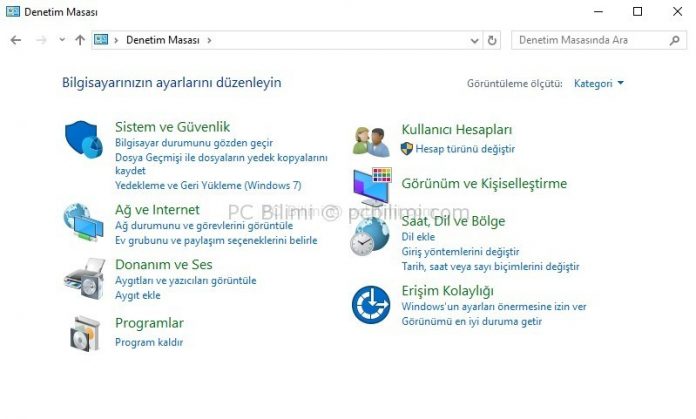 windows-10-denetim-masasi-nerede
