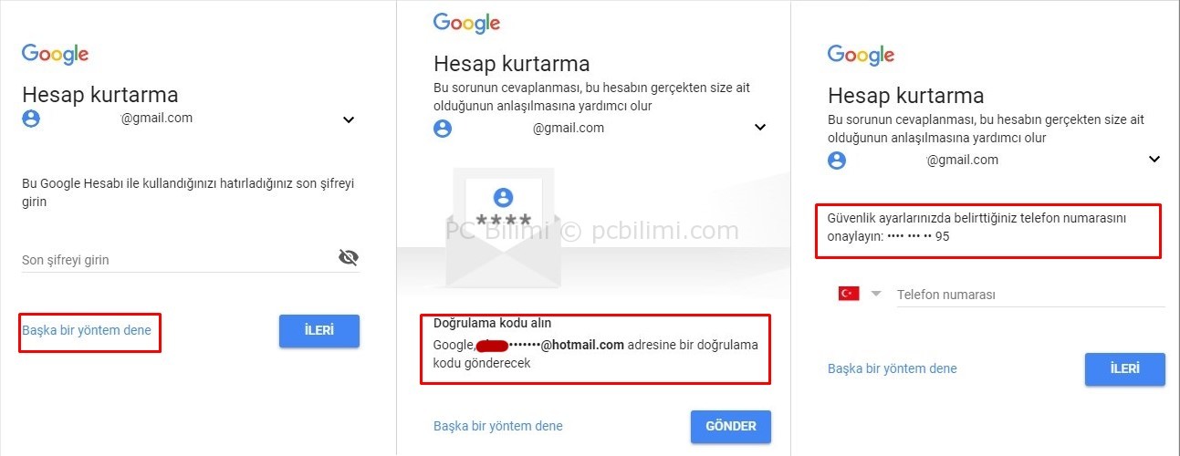 Google Hesabi Kurtarma Gmail Hesabi Nasil Kurtarilir